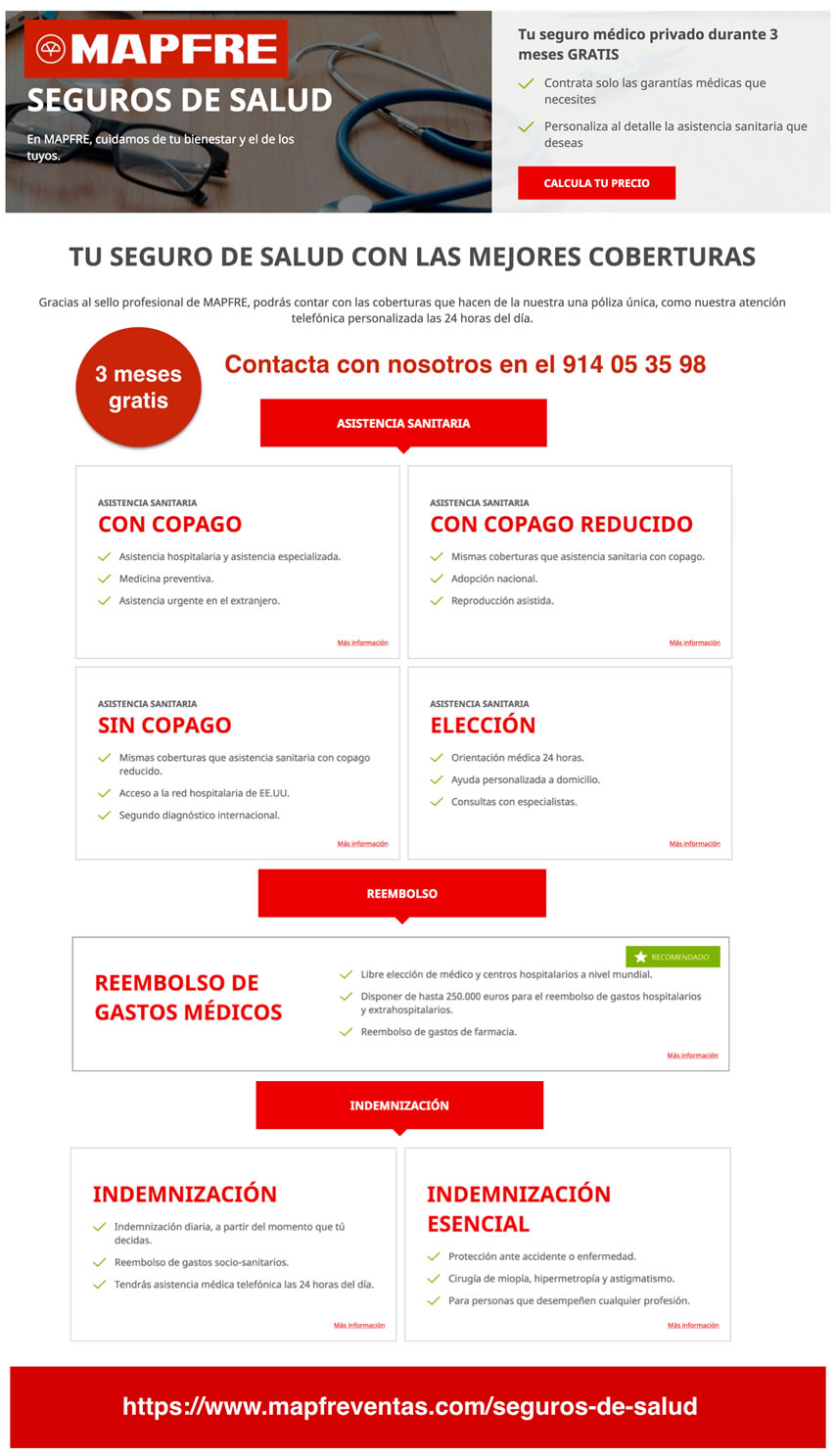 seguros de salud mapfre 3 meses gratis