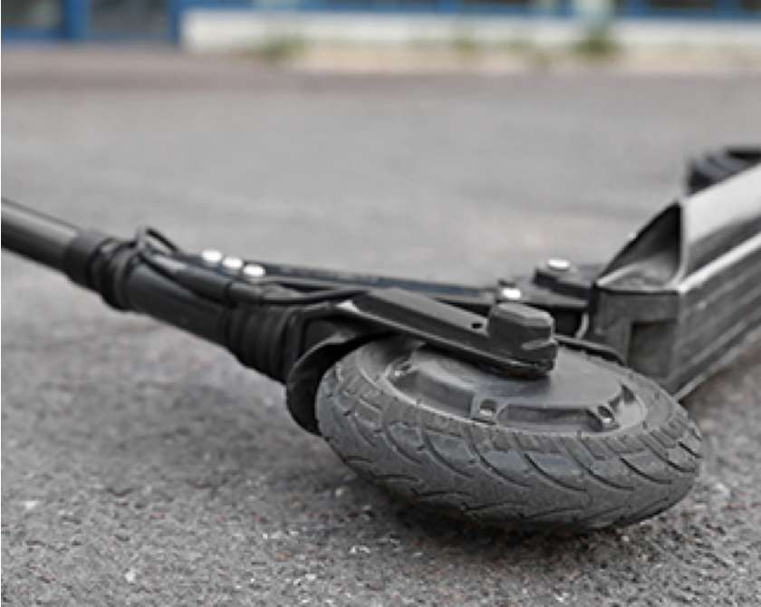 Accidente con patinete sin seguro. Accidente con patinete sin seguro.